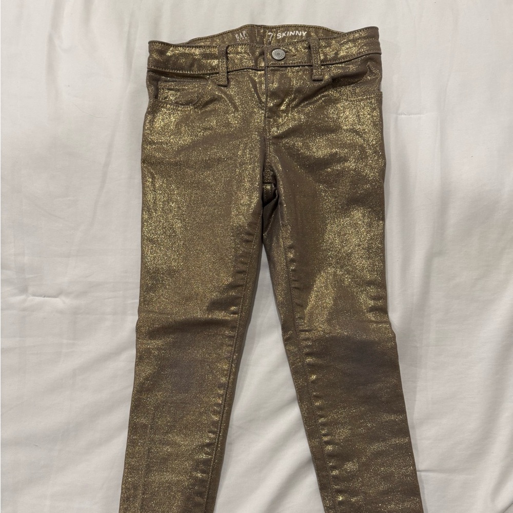 Gap girls jeans gold